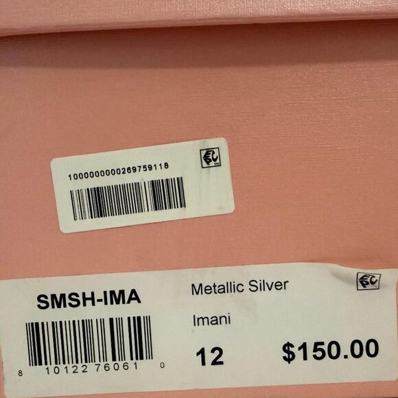 SMASH Silver Sandals Imani, New In Box! Size 12 - Picture 8 of 8
